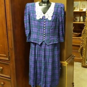 Miss Dorby Plaid Print Dress